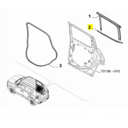 Skrobaczka do szyby tylnej prawej Jeep Renegade 2015- OE 52092161
