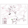 Klips spinka mocowanie progu Mercedes-Benz SLK OE 19913071 A0019913071