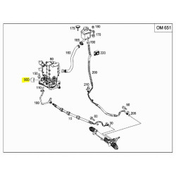 Kostka, obudowa sprzęgła Mercedes-Benz GLK S Klasa OE 265450026 A0265450026