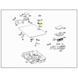 Płyta montażowa Blokada mocowania Mercedes-Benz GLC OE A996800000