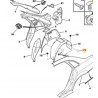 Spinka osłony przeciw błotnej Citroen C5 OE 96995457