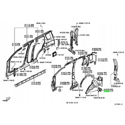 WSPORNIK, NADKOLE ĆWIARTKOWE, LEWY TOYOTA CAMI OE 65638-87401