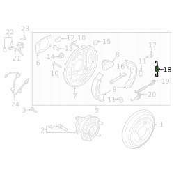 Sprężyna regulacyjna hamulca bębnowego - Hyundai Accent Elantra 58344 28000