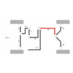 PRZEWÓD ZAWIESZENIA HYDRAULICZNEGO CITROEN BX OE! 96595685