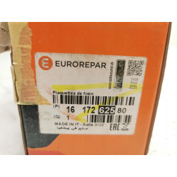 Zestaw klocków hamulcowych, hamulce tarczowe Eurorepar 1617262580