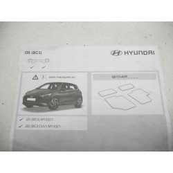 Dywaniki gumowe Hyundai I20 OE Q0131ADE00GR