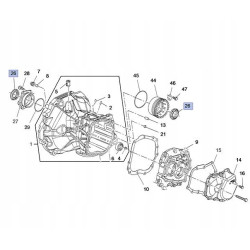 Uszczelniacz mechanizmu różnicowego (Astra J, Mokka, Zafira C) OE 25187787