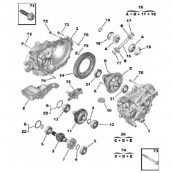 ŚRUBA KOŁNIERZOWA M8X125 OPEL CORSA F OE 9675317780