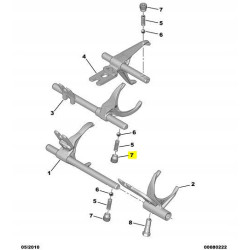 Zaślepka nakrętki wybieraka skrzyni biegów Citroen DS5 2011-2021 2540 41