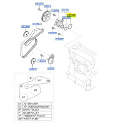 Uszczelka, pompa płynu chłodzącego Hyundai Tucson OE 25126 2A300