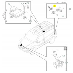 Uchwyt, czujnik parkowania Opel Combo D OE 95525066