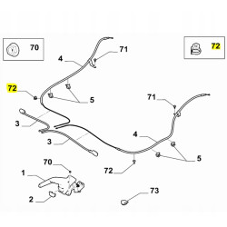 Uchwyt hamulca ręcznego PSA FIAT Doblo 2023-obecnie OE 9805221280
