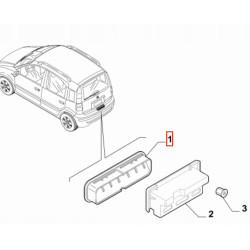 Tylny wlot powietrza Fiat Panda 2010- OE 51909748