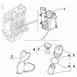 USZCZELKA CHŁODNICZKI OLEJU ALFA FIAT LANCIA OE 55283614