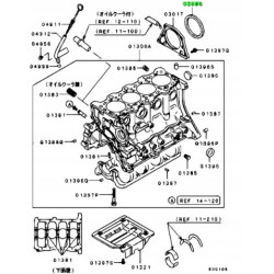 USZCZELKA OLEJOWA, WAŁ KORBOWY, TYŁ MITSUBISHI LANCER COLT PAJERO MD359158