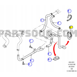 Klips mocowanie przewodu Ford Mondeo GE 2000-2007 OE W707179 S300 1128190