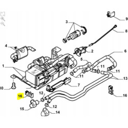 Spinka, mocowanie przewodu Fiat Ulysse Scudo OE 9639112980