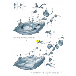 Gniazdo lampy bocznej Volkswagen Golf Passat Audi A4 OE 1J0941953