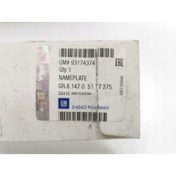 Emblemat MERIVA klapa bagażnika Opel Meriva A OE 93174374