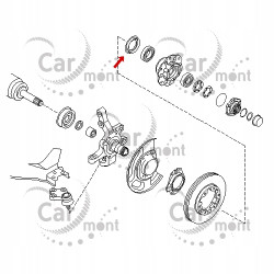 USZCZELNIACZ PIASTY PRZÓD NISSAN NAVARA, NP300, TERRANO OE 40232 31G00