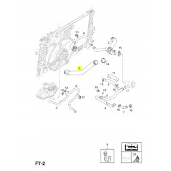 Wąż wlotowy chłodnicy, dolny Opel MERIVA-A OE 1337818 13225493