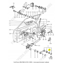 Uchwyt - gałka FORD FIESTA ESCORT SIERRA OE 6084118