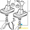Pierścień dźwigni zmiany biegów Opel Astra F Corsa B OE 738789 90250175