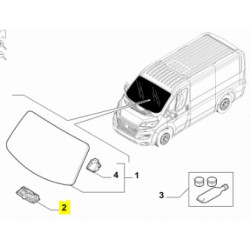 Łożysko kopułkowe do szyby przedniej Fiat Ducato od 2014 OE 1374285080