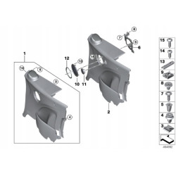 Zacisk, boczek BMW E46 E39 OE 07142756907 7142756907
