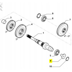 ŚRUBA PIERŚCIEŃ ŁOŻYSKA WAŁU GŁÓWNEGO FIAT 500 FREEMONT OE 55211194