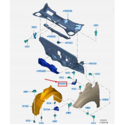 WSPORNIK BŁOTNIKA PRZEDNIEGO PRAWEGO FORD KA MK2 1553356 9S51-B16122-AA