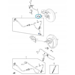 Łącznik kolankowy węża podciśnienia Opel Astra F Corsa D OE 545317 90576635