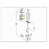 Dystans gumowy, resorowanie prawy przód Mercedes-Benz CLK OE A2033220444