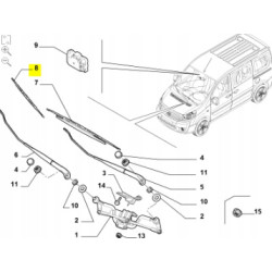 Pióro wycieraczki przód 500mm Fiat Scudo 2007- OE 9467186880