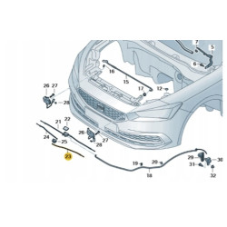 Linka cięgno boczne otwierania maski Seat Leon 4 IV 2020- OE 5FA823528