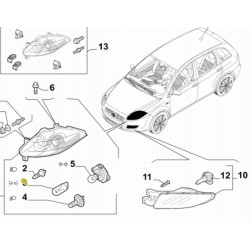 ŻARÓWKA 12V 5W FIAT CROMA BRAVO ALFA ROMEO 159 OE 10835492