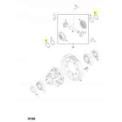 Podkładka pod łożysko, grubość 1,15 mm, dyferencjał Opel Agila A B 9205175