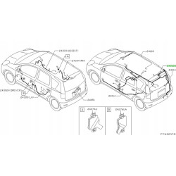 Instalacja świateł stopu Nissan Note I 2005- OE 24052-9U00A