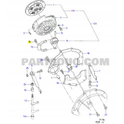 Śruba - łeb sześciokątny, M8 X 20MM Ford Escort FA 1995-2001 OE 1613383