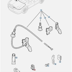 ZACISK MOCOWANIA KABLA MASKI OTWÓR OPEL OPEL VECTRA C 24438034