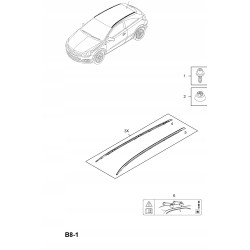 Śruba relingi dachowe Opel Astra H Zafira B OE 1732970 13109139