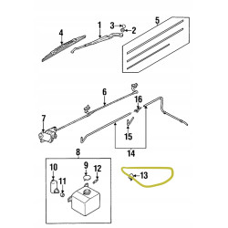 Dysza spryskiwacza szyby przód KIA SPORTAGE 1998- OE 0K082 67510