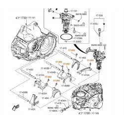 ORYGINALNA ŚRUBA WIDEŁEK ZM BIEGÓW MAZDA 323 626 OE F401-17-313