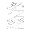 Śruba z łbem owalnym, 4,8 mm x 16 mm, listwa progowa OPEL ASTRA H 9270528