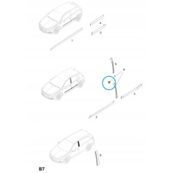 Spinka mocowania uszczelki drzwi OPEL ASTRA H OE 122934 13123713