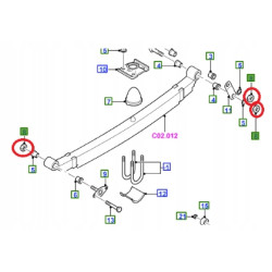 Nakrętka - śruba regulacyjna FORD RANGER EVEREST OE 3252476