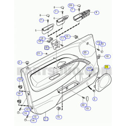 Kratka drzwi lewy przód Volvo V40 OE 30883594
