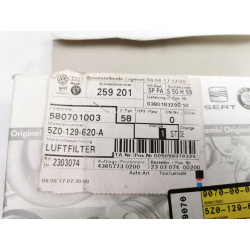 FILTR POWIETRZA SEAT CORDOBA, IBIZA SKODA FABIA OE 5Z0129620A