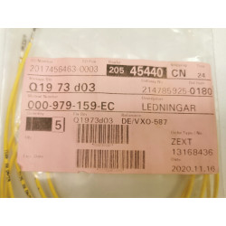 PRZEWODÓW Z 2 SREBRNYMI KOŃCÓWKAMI VW SKODA VAG OE 000979159EC 979159EC