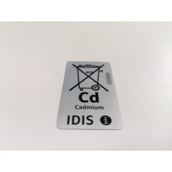 NAKLEJKA INFORMACYJNA CD CADMIUM IDIS VW OE ASO 1EA010001